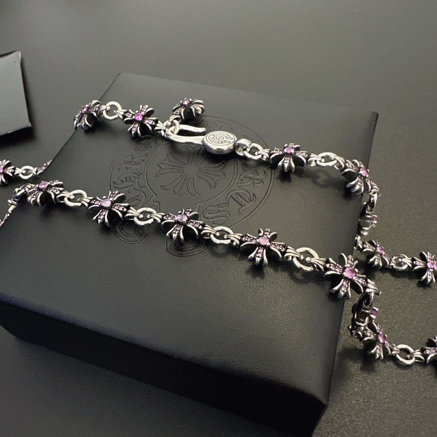 Chrome Hearts Silver Bee Chain Necklace